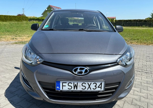 Hyundai i20 cena 24999 przebieg: 115000, rok produkcji 2014 z Świebodzin małe 232